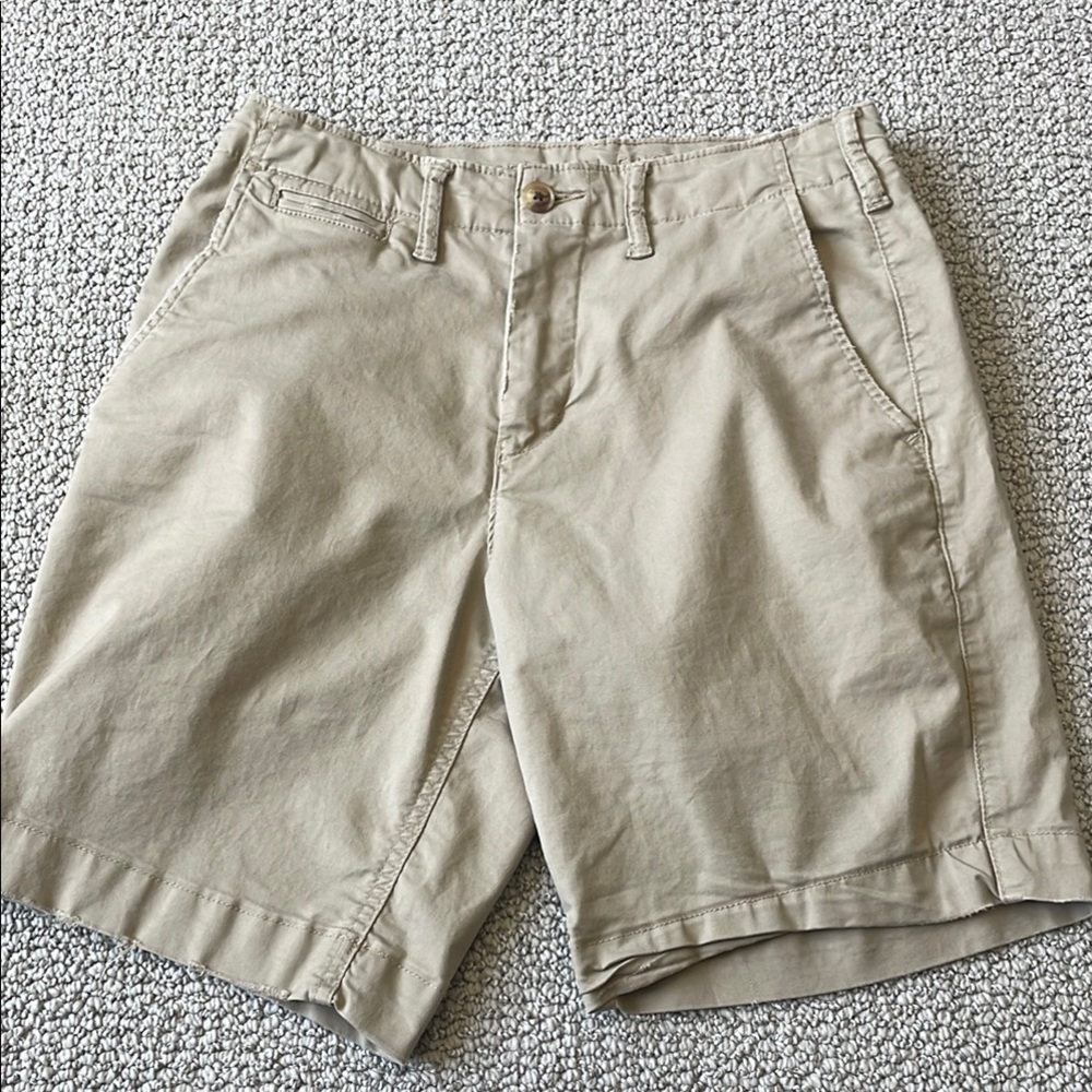 American Eagle Outfitters Tan Flat Front Casual Shorts